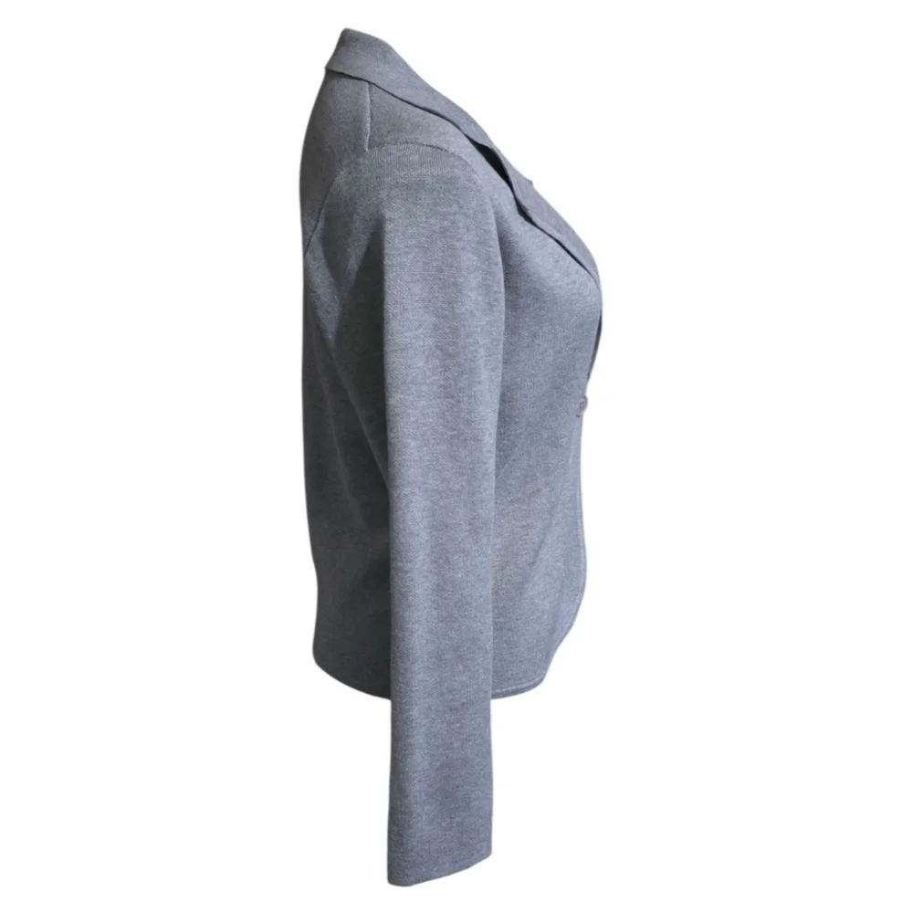 Grace Karin Sweater Blazer Gray Size M - Picture 5 of 11